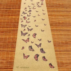 Tapis de yoga liege xxl papillons 2,15m