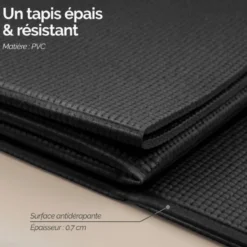 Tapis de yoga pliable
