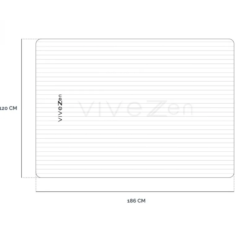 Tapis de yoga 186 x 120 cm