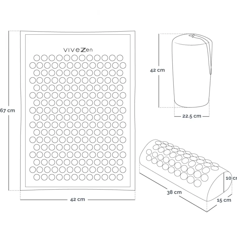 Tapis et coussin d'acupression