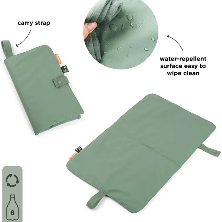 Tapis à langer pliable vert