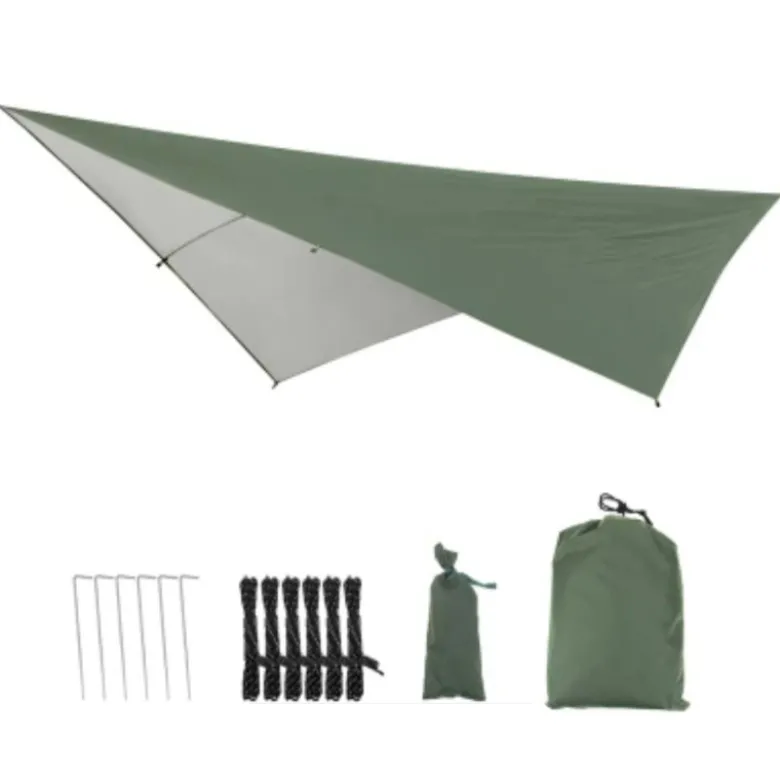Tarp hamac géant vert armé