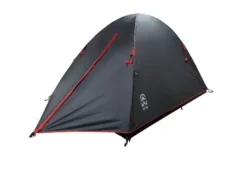 Tente challenger dôme gris et rouge