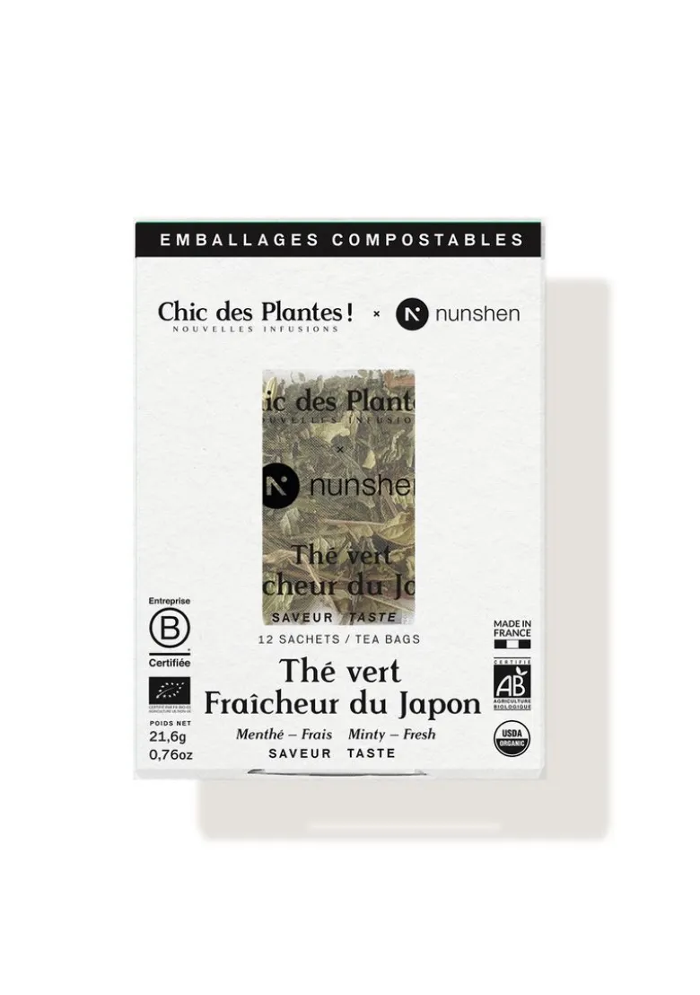 Thé vert bio fraîcheur du japon x12