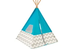 Tipi enfant bleu turquoise