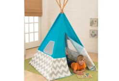 Tipi enfant bleu turquoise