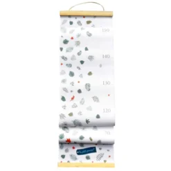 Toise déco feuilles, renards et oiseaux