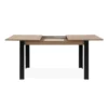 Tolosa table extensible 4 à 6 personnes bois et noir 150x80x75