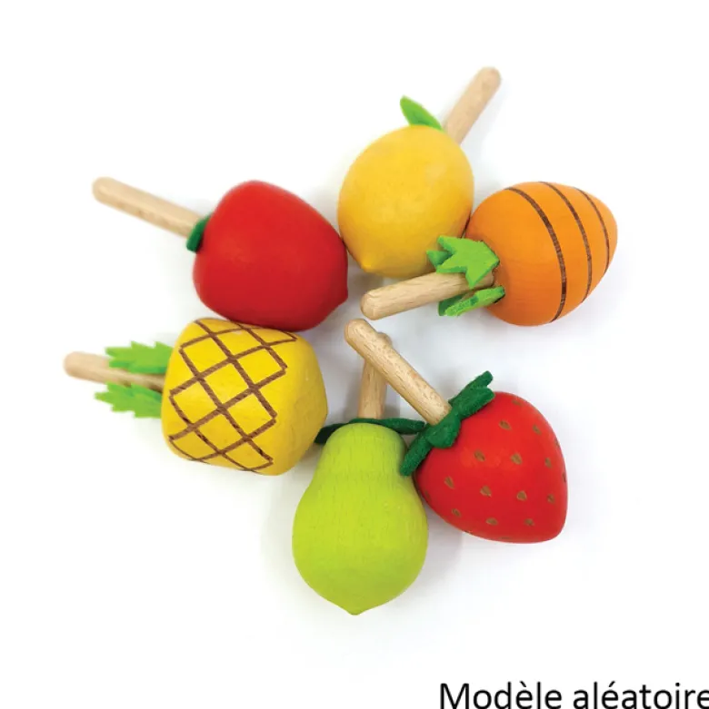 Toupie fruit en bois