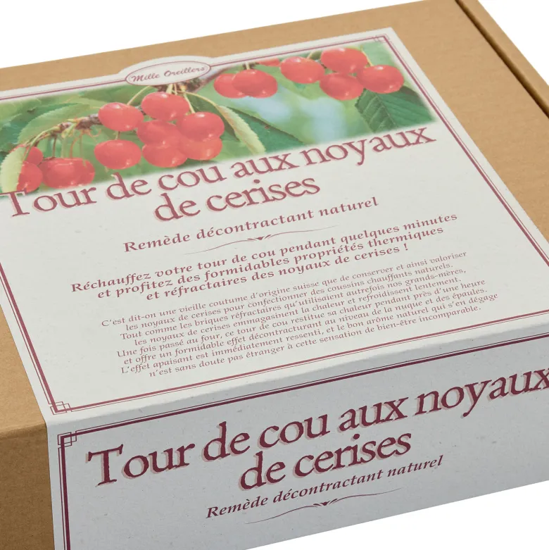 Tour de cou aux noyaux de cerises