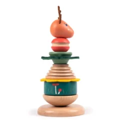 Tour à empiler le petit cerf en bois
