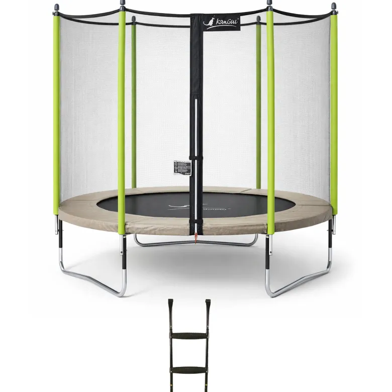 Trampoline jumpi taupe et vert 300