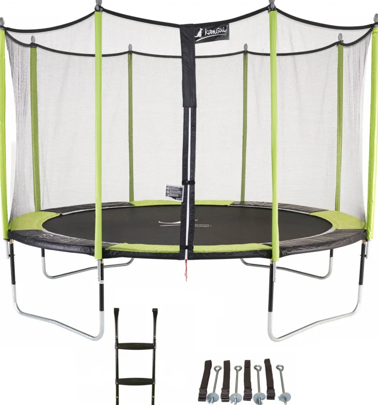 Trampoline jumpi vert-noir 360