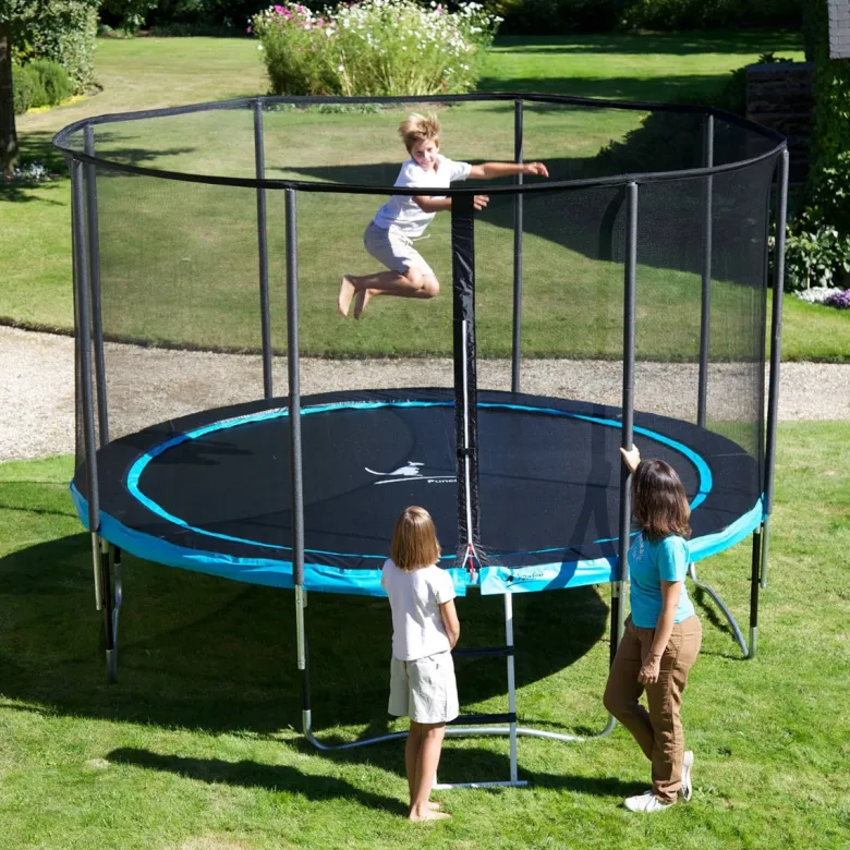 Trampoline punchi bleu 300
