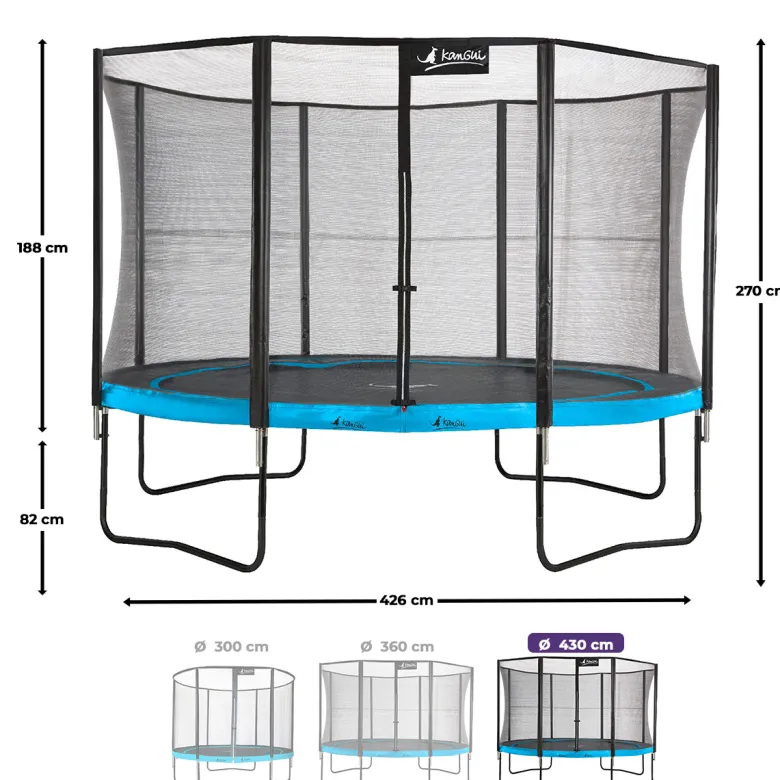 Trampoline punchi bleu 430