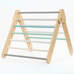 Triangle d’escalade pikler pastel Bleu clair