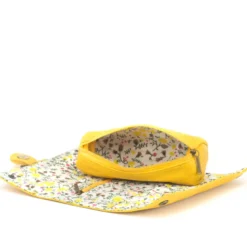 Trousse bijoux cuir emma jaune hap