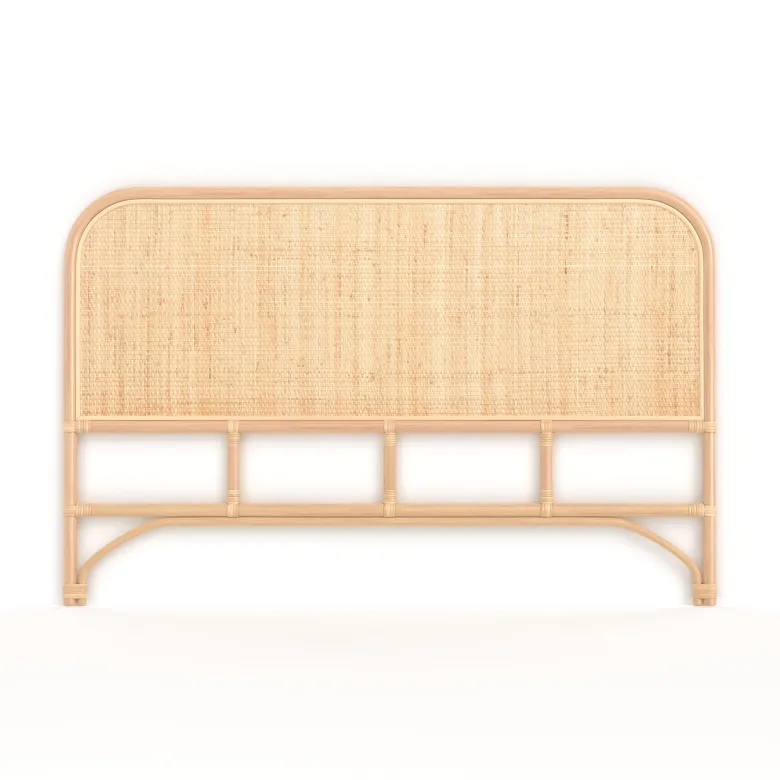 Tête de lit 140 cm en rotin naturel - grace