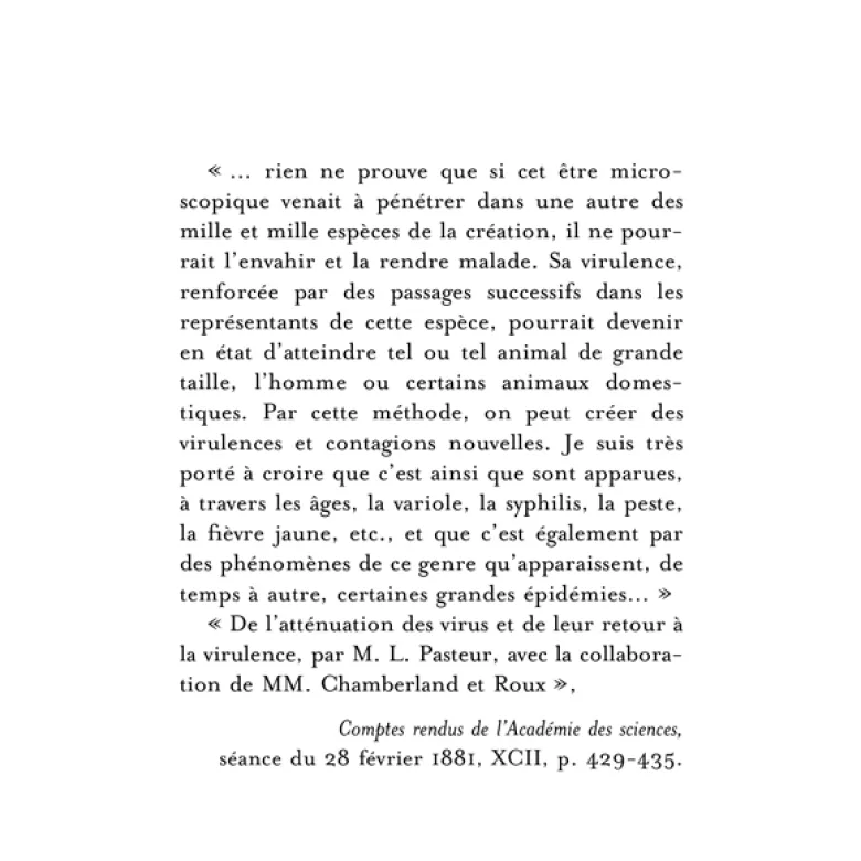 Une journée particulière du Pr Pasteur