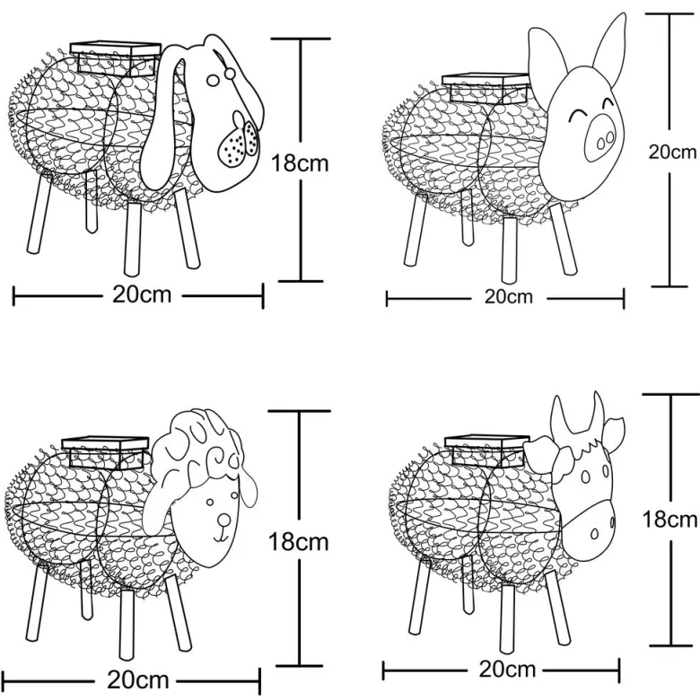Vache solaire métal