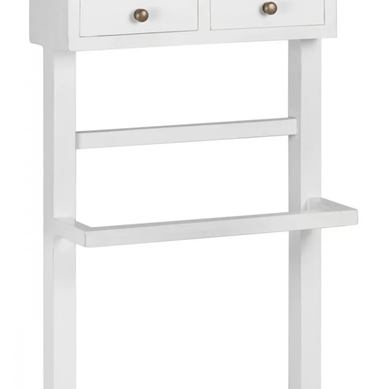 Valet de chambre 2 tiroirs bronze bois
