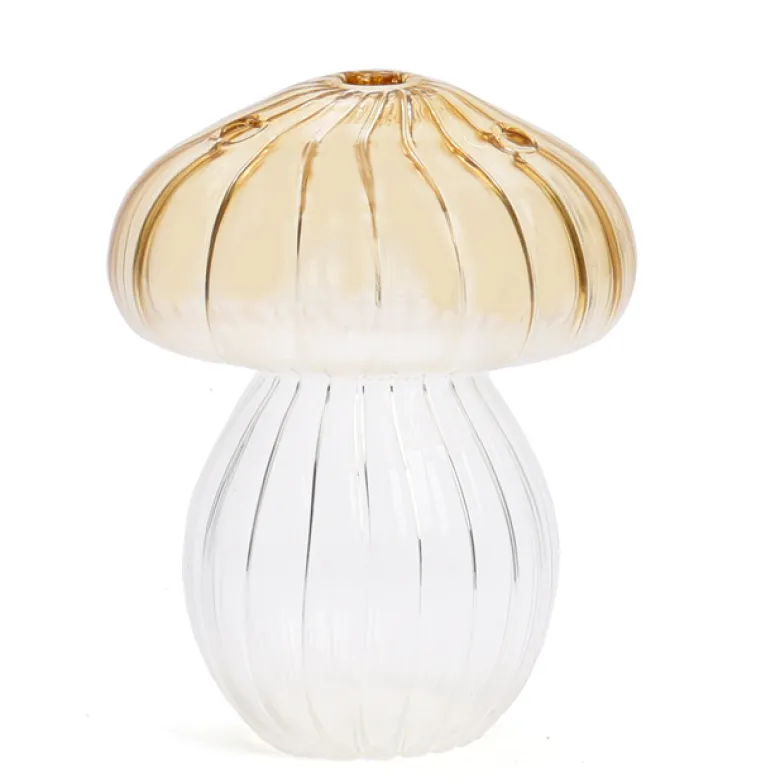 Vase champignon beige