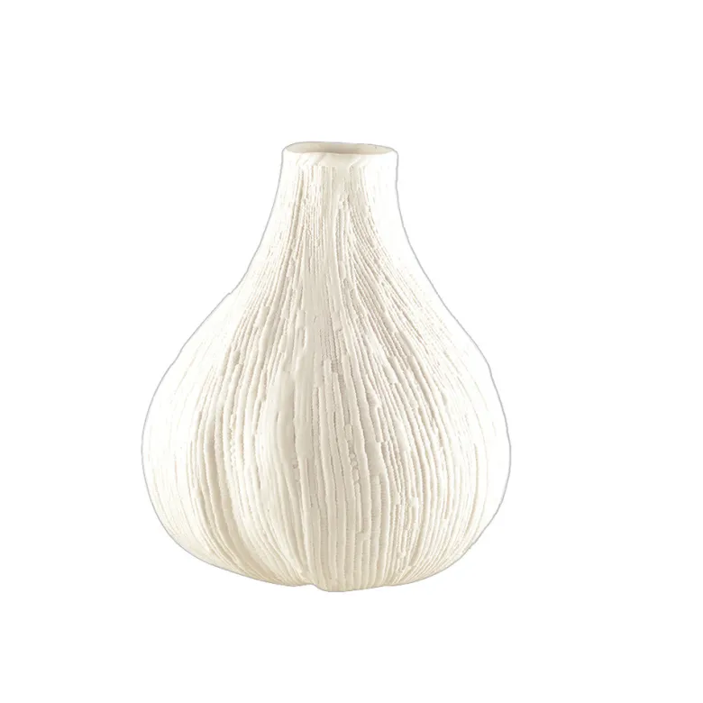 Vase rond blanc crémeux petit modèle