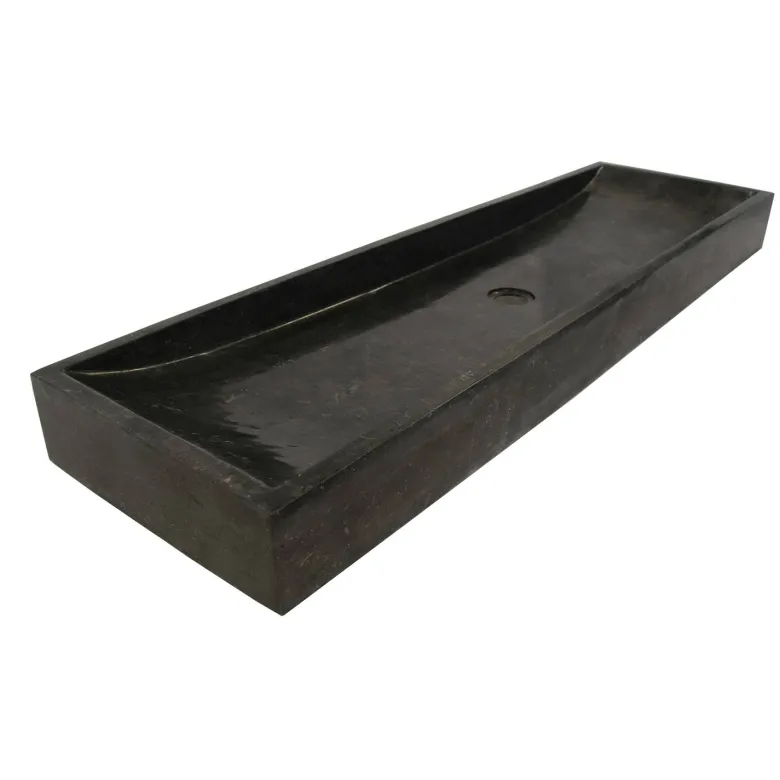 Vasque à poser en marbre noir, atlantica