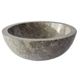 Vasque ronde en marbre gris lizéa