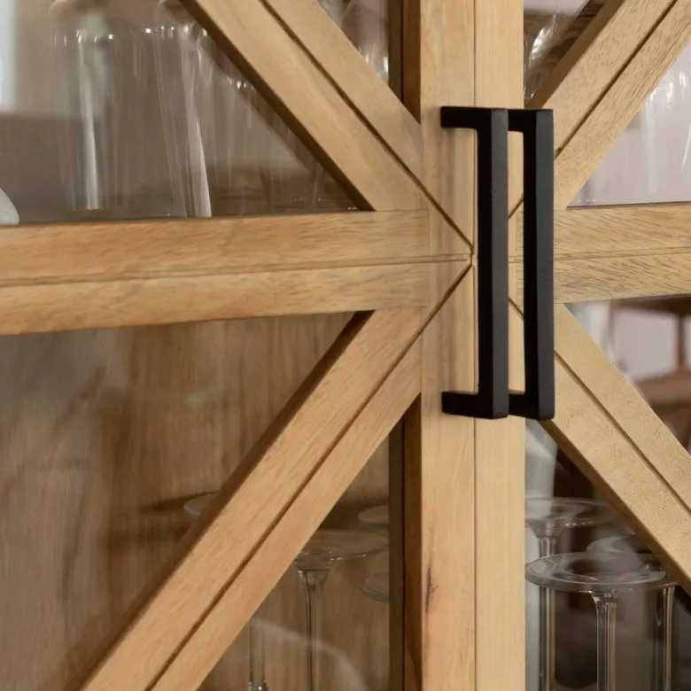 Vitrine en bois de manguier thalia