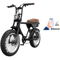 Vélo électrique biplace cargo garrett miller z pneux off road, vert