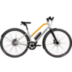 Vélo électrique parco 006 cadre bas jaune