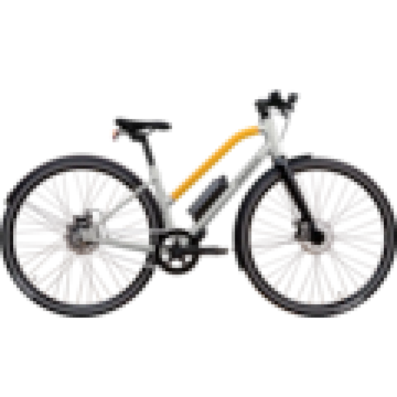 Vélo électrique parco 006 cadre bas jaune