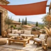 Voile ombrage carré - 2x2m Rouge