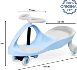 Voiture enfant twistcar 120 kg max bleue