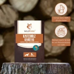 Wildfang - bâton à mâcher en bois de caféier à l'huile de saumon - 3 x l